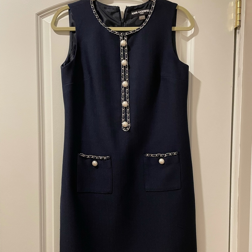 Karl Lagerfeld Detailed sleeveless dress